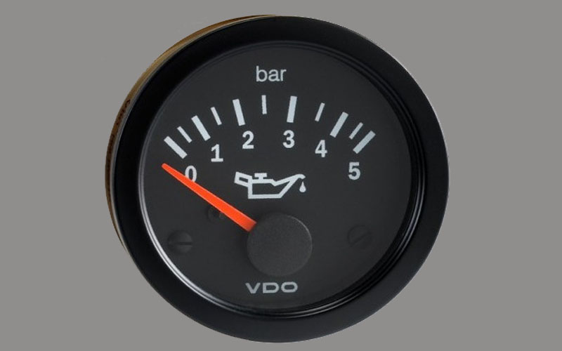 Vision Engine oil pressure gauge